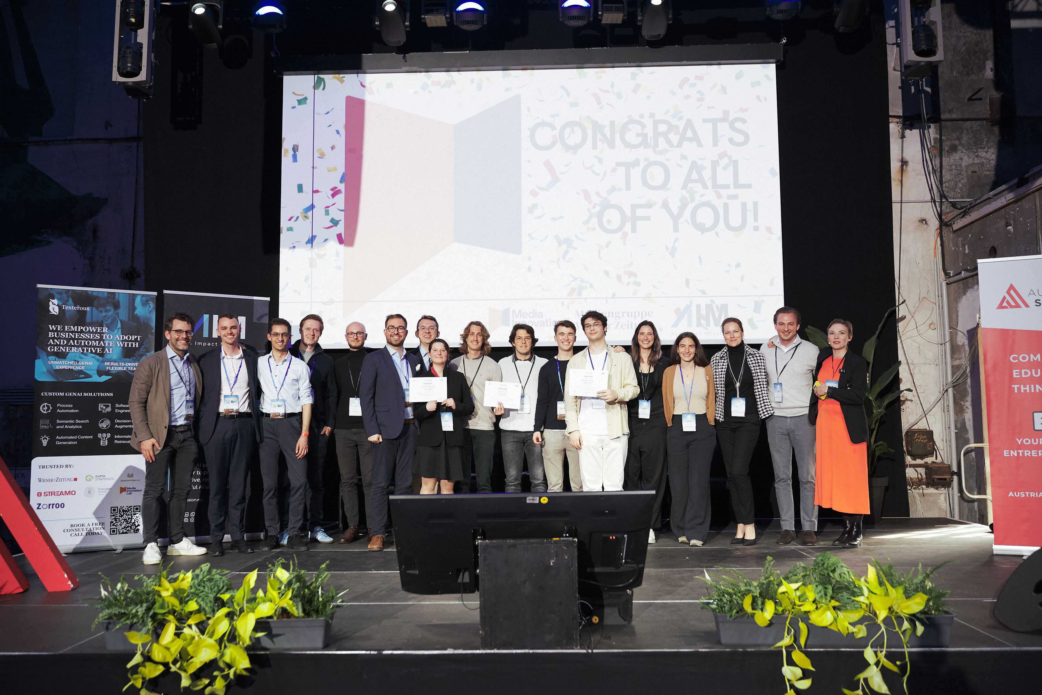 AIM Hackathon 2 stage at AustrianStartups Summit