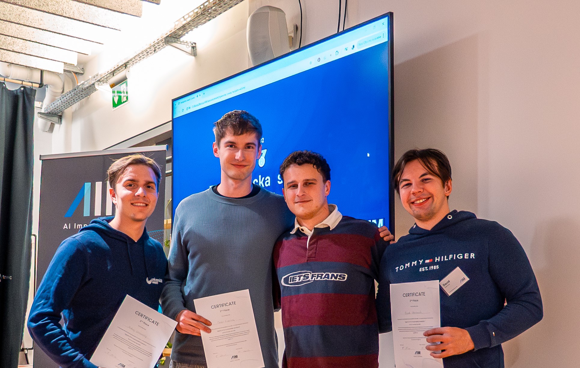 Team Fantasticka Stvorka awarded at AIM Hackathon 3