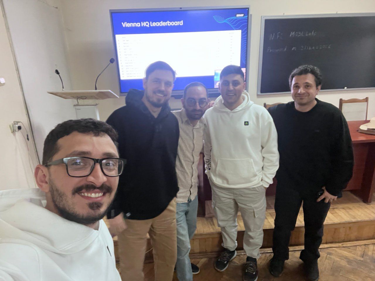 Team in Yerevan, Armenia